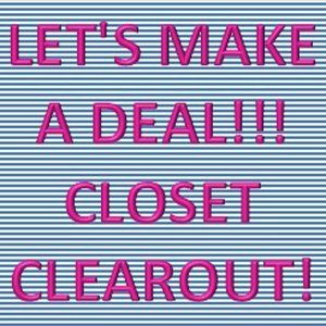 CLOSET CLEAROUT!